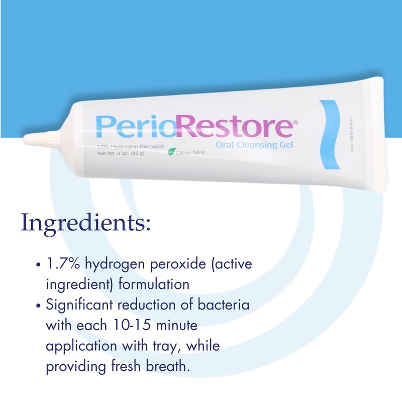 Perio Restore® Gel 3 Ounce Tube; 3 Pack. 1.7% Hydrogen
