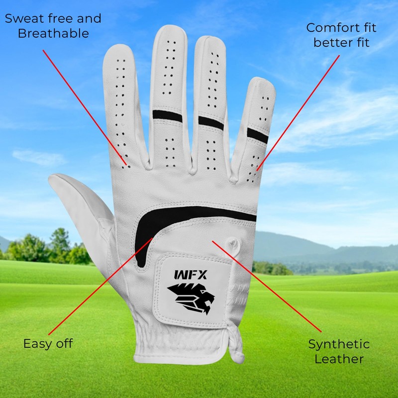 WFX Golf Glove for Golfers, Left Hand Right Premium Quality