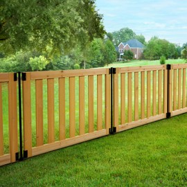 Zippity Outdoor Products 32in H x 48in W (2 Panels) No Dig Newberry Wood Fence Kit, Perfect as a Small Dog Fence or Decorative Temporary Garden Border Fence Panels for Yard, Deck, Patio, ZP19075