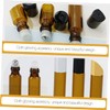 PACKOVE 20pcs Glass Roller Bottles Essential Oil Roll Containers Leak