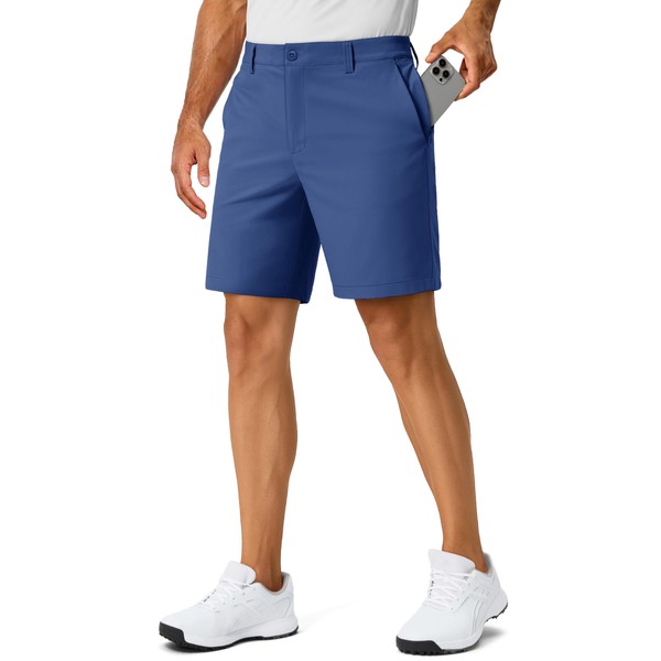 TACVASEN Mens 7" Dress Shorts Quick Dry Stretch Casual Work