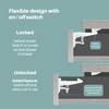Inaya Cabinet Locks Child Safety Latches (Extended Length) - Baby