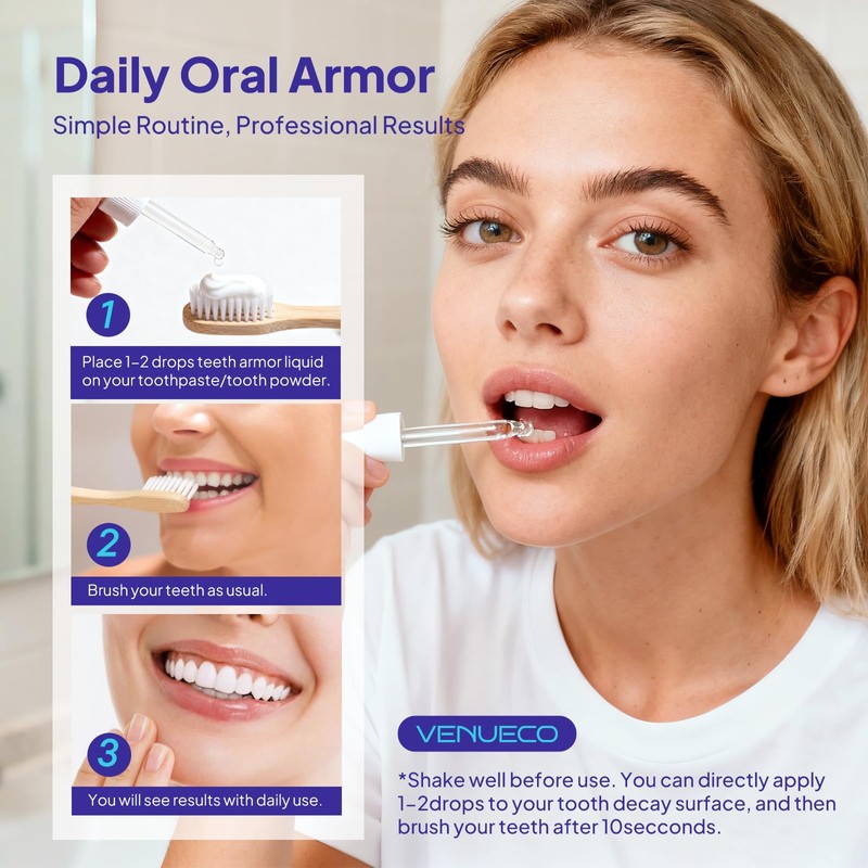 Cavity Protection Tooth Armor Liquid: Science-Backed Formula Strengthens Enamel with