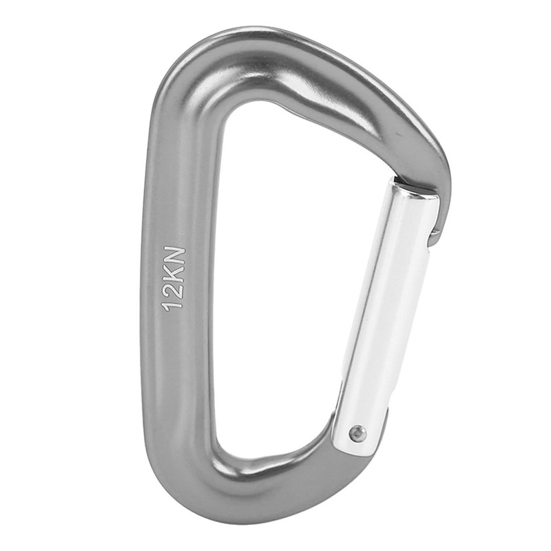 5Pcs Aluminum Alloy Climbing Carabiners 12KN (2697 Lbs) Heavy Duty