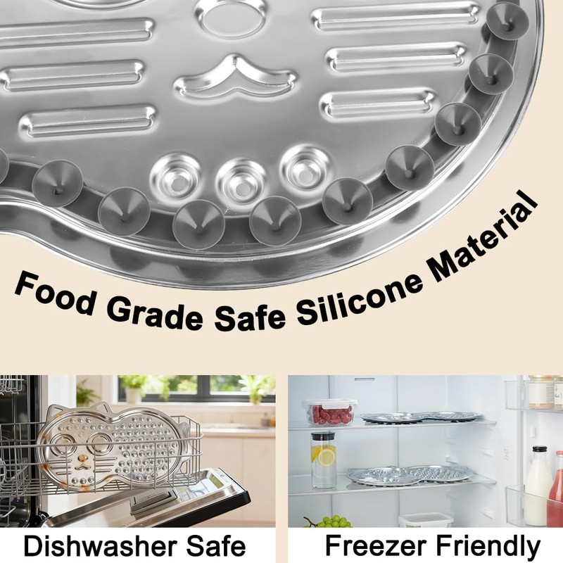 Vivifying Stainless Steel Lick Mat for Dogs & Cats, Slow