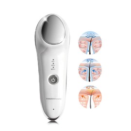 TOUCHBeauty Hot & Cold Facial Massager - Handheld Sonic Vibration Skin Rejuvenating Relaxation Device for Smoother Tighter Face, Skincare Warming & Cooling Beauty Tool for Women