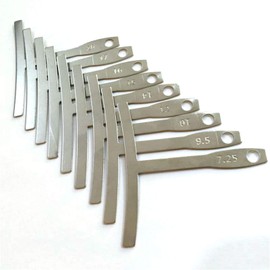 Miwayer Set of 9 Understring Radius Gauge Guitar Tools for Guitar and Bass Setup Luthier Tools, Measuring Tool for Bridge Saddle Adjustments