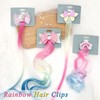 7 Pieces Hair Clips for Girls, Bow Curly Hair Extensions
