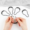 LIHAO 12 x Shower Rings Shower Curtain Hooks Stainless Steel