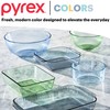 Pyrex Colors Tinted (6-PC Medium) Small/Medium Round Food Storage Container