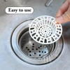2 Pcs Plastic Sink Strainer, White Drain Hair Catcher Hair