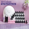 JODSONE 20 Colors Gel Nail Polish Kit with U V