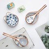 Ceramic Soup Spoons Set of 4 Porcelain Japanese Soup Spoon