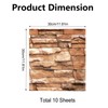 HOMMDECO 3D Brick Wall Panel 10PCS Wall Panels Peel and