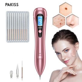 PAKISS 2026 Professional 9-Level Adjustable Beauty Pen for Skin Imperfection Carecolor: Pink, power supply mode: Usb Recharge