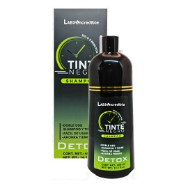 Shampoo Canas Tinte Cabello Color Negro