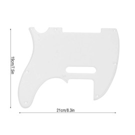 Guitar Pickguard 8 Holes Transparent Guitar Pickguard with Screws Anti-Scratch Guard Plate for Telecaster TL Style Electric Guitar