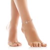 Cross Ankle Bracelet For Women, 925 Sterling Silver Charm Adjustable