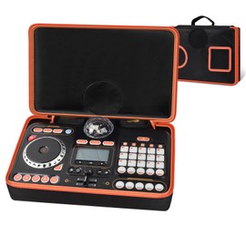 Peciue DJ Mixer Bag for VTech KidiStar DJ Mixer, Kidi DJ Mix, (Not Included Kids Music Toy DJ Mixer) - Case Only (orange)