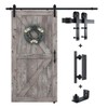 SMARTSTANDARD 6.8FT Sliding Barn Door Hardware Kit (Include 6.8ft Track
