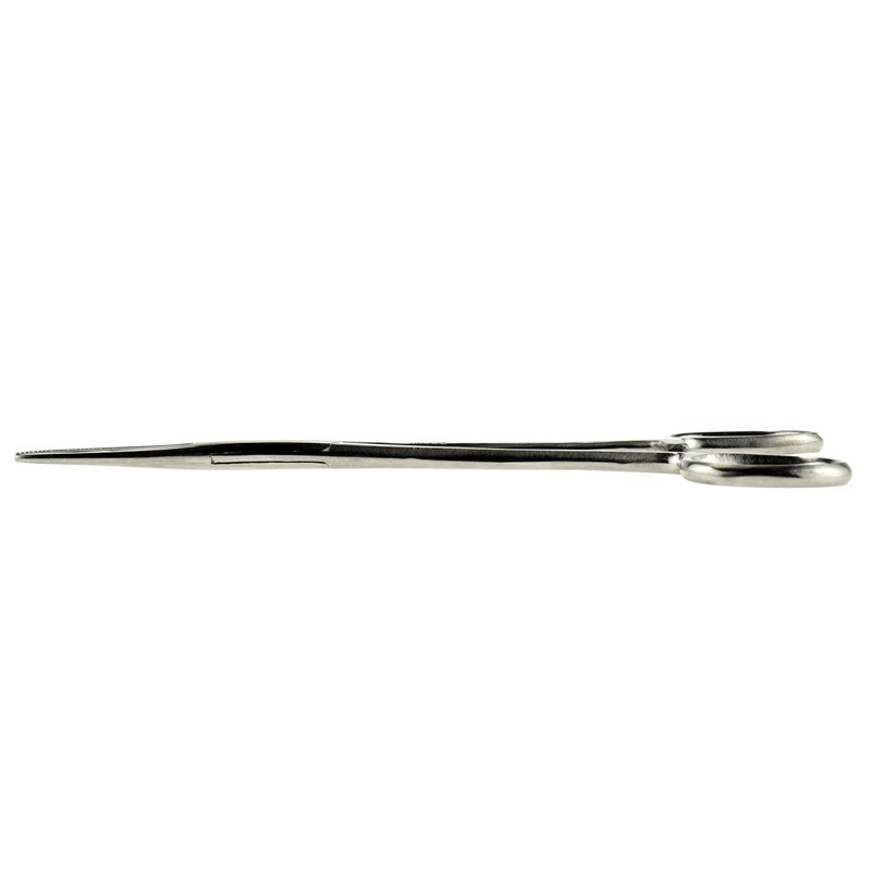 SE 5-1/2" Stainless Steel Self-Locking Straight Forceps - 655FS