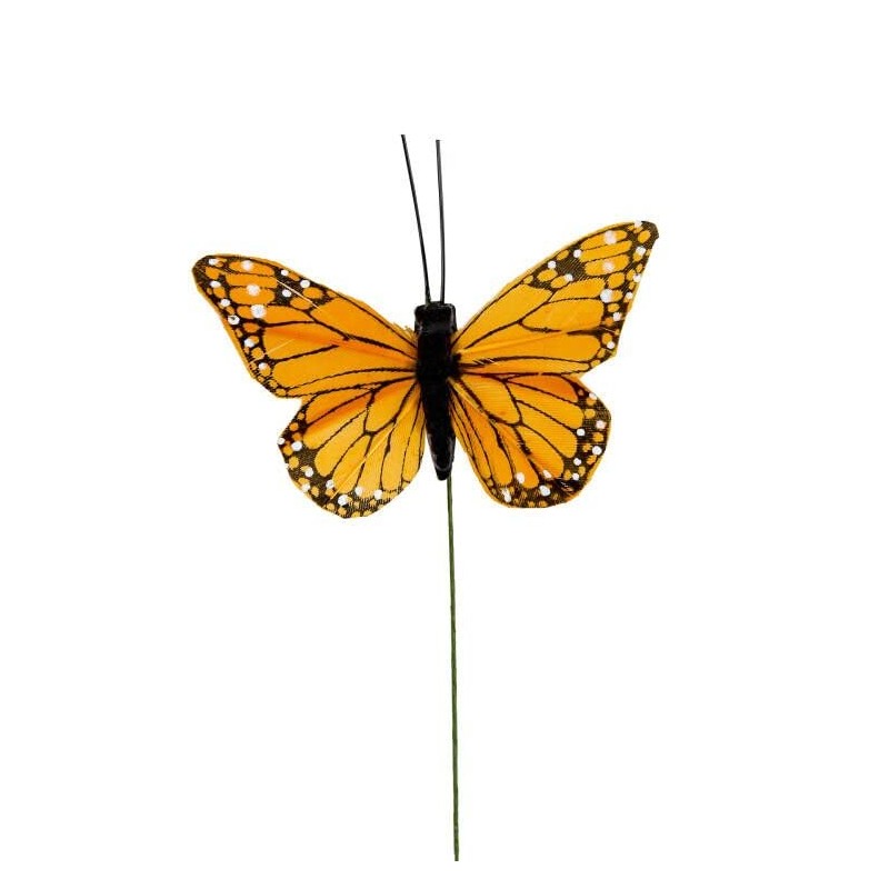 YCHTEWY - Monarch Butterfly Decor, Feather Butterfly Decorations Set of