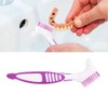 Este Set Incluye Dos Cepillos Limpieza Prótesis Dentales Ambos Doble