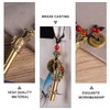 KOMBIUDA Elegant Keychain Pendant Whistle Brass Outdoor Survival Tool Dragon