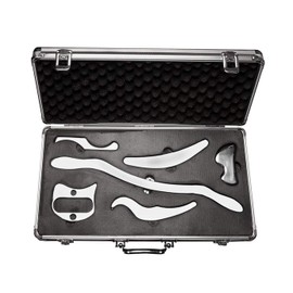 H-Brotaco Stainless Steel Gua Sha Scraping Massage Tool Set IASTM Tools Great Soft Tissue Mobilization Tool (6 Set)