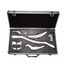H-Brotaco Stainless Steel Gua Sha Scraping Massage Tool Set IASTM Tools Great Soft Tissue Mobilization Tool (6 Set)