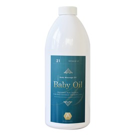 Additive-free Baby Oil (Unscented) Commercial Size Massage Oil 33.8 fl oz (1,000 ml)