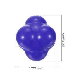 PATIKIL Reaction Ball, Agility Trainer, Silicone Bounce Balls, for Baseball Hand-Eye Coordination Reaction Speed Training, Blue