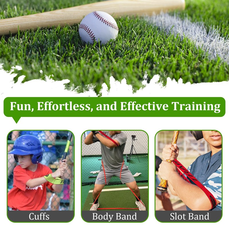 HOTETRI Baseball/Softball Training Equipment for Batting Training, Swing Trainer Aid,