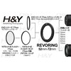H&Y Step Up Ring REVORING 52-72mm Black Leveling Filter Diameter