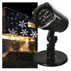 EMOS Snowflake LED Projector, White Snowflakes with Snow Effect, Facades,
