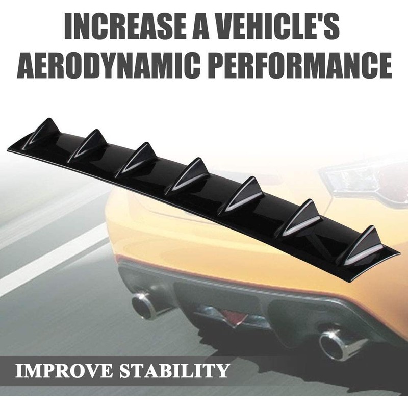 RULLINE 33.5" x5.2" Universal Rear Bumper Lip Diffuser Car Rear