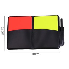 Soccer Referee Cards Referee Supplies Warning Cards Soccer Red Cards Yellow Cards Red Yellow Record Paper 5 Sheets 1 Pencil Shin-card