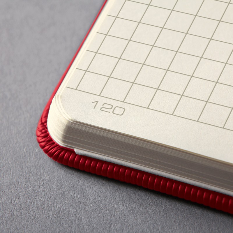 SIGEL CO654 Premium Notebook squaRed, A5, hardcover, Red - Conceptum