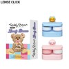 LENSE CLICK Teddy Lovely Brown Color Lenses with Lens Washer Set 2items, Color#$%Power#$%Lens Washer:Aurora Gray--2.00-Ryan