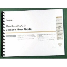 Canon PowerShot SX170 IS Instruction Manual: 135 Color Pages & Protective Cover