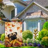 Pug-Dog Garden Flag 12x18 Hello Fall Vertical Double Sided Autumn
