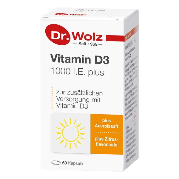 Vitamin D3 1000 I.e. plus doctor wolz capsules 60 pcs