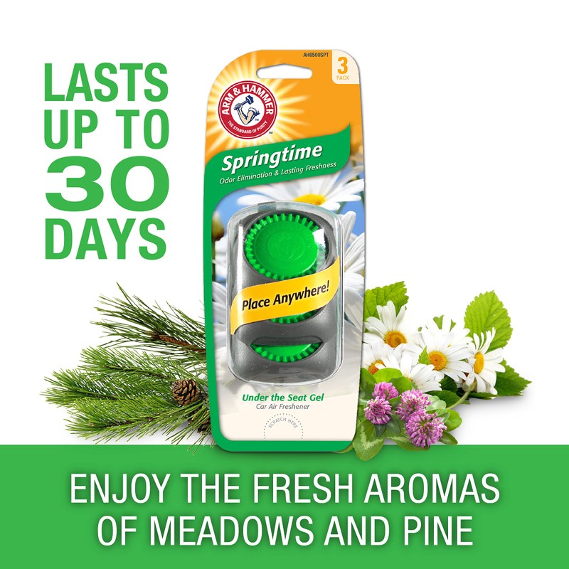 ARM & HAMMER AH8500SPT Under The Seat Air Freshener, Springtime,