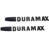 Duramax Badge Emblems 2-Piece in Black with Blue for 2007-2020