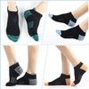 Ankle Socks for Women Black Running Socks, Cushioned Athletic Low