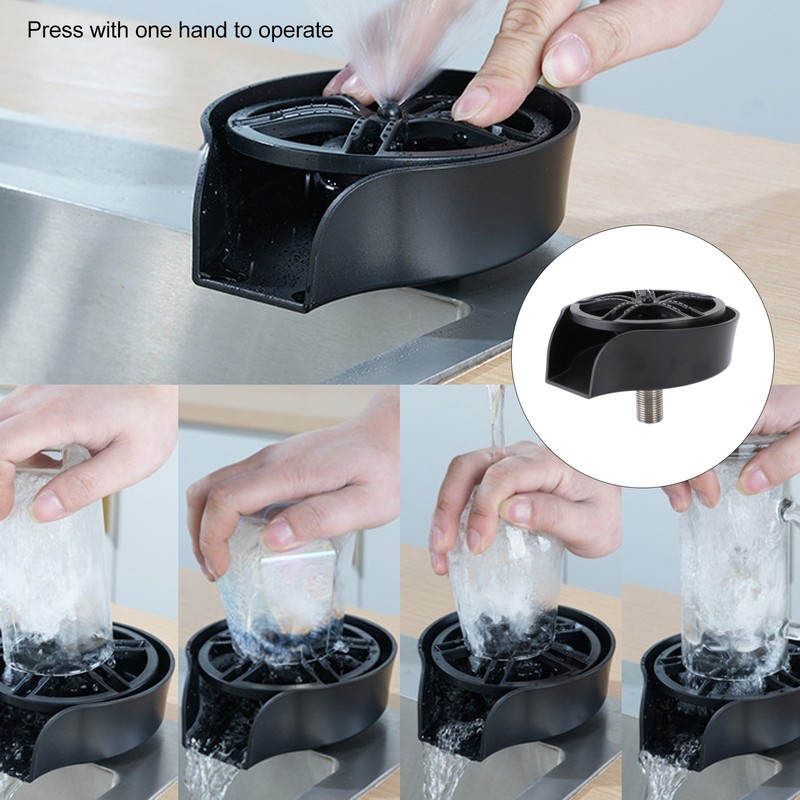 Glass Rinser Automatic Rotating Efficient Cleaning G1/2 Sink Cup Washer