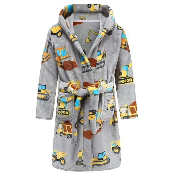 E.W Apparel Boys Robe Soft Fleece Bathrobe for Kids (as1,