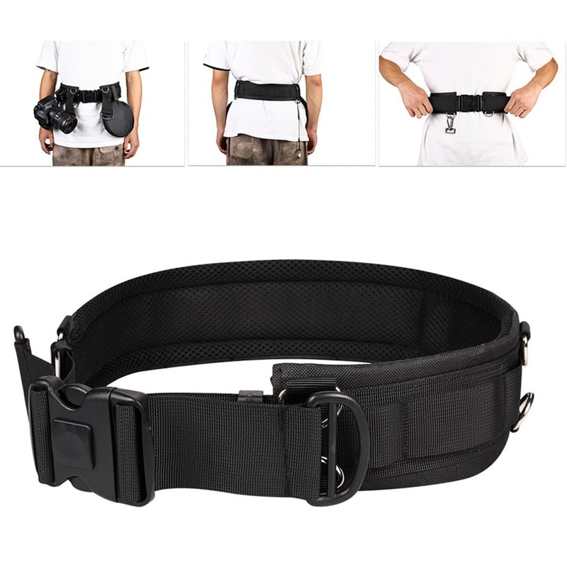 VitalBloom Multi-functional Waist Belt, Tactical Belt, Photographer Belt, Waist Circumference: