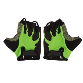 1 Pair Fitness Gloves Half Finger Anti Skid Hard Wearing Breathable Silicone Workout Gloves for Weightlifting Cycling XXL