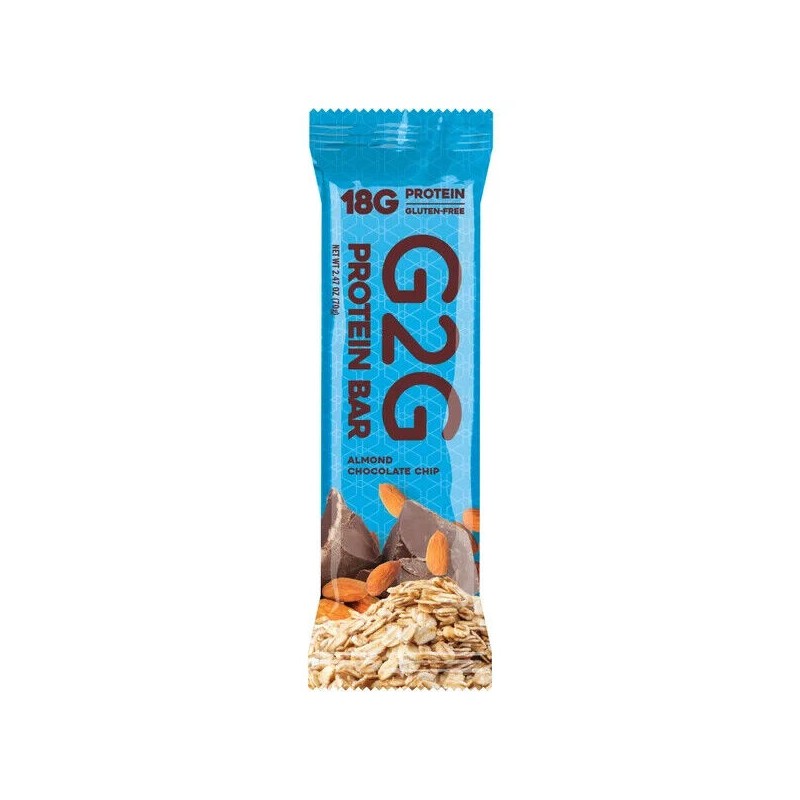 G2G 3-pack Almond Chocolate Chip Protein Bars, 24-count
